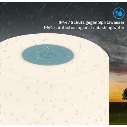 Briloner 7461010 - LED Dimmelhető újratölthető kültéri asztali lámpa LED/2W/5V IP44 1200 mAh kék