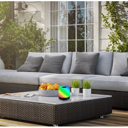 Briloner 7462015 - LED RGB újratölthető kültéri asztali lámpa LED/1,5W/5V IP44 1200 mAh fekete