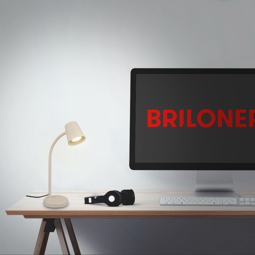 Briloner 7476-011 - SKRIVA asztali lámpa 1xGU10/9W/230V bézs