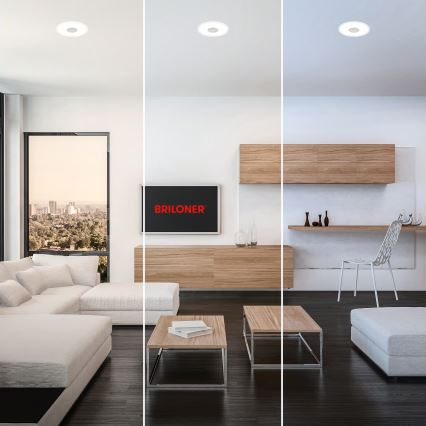 Briloner 7480019 - LED fürdőszobai beépíthető mennyezeti lámpa LED/6W/230V 3000/4000/6500K IP44 fehér