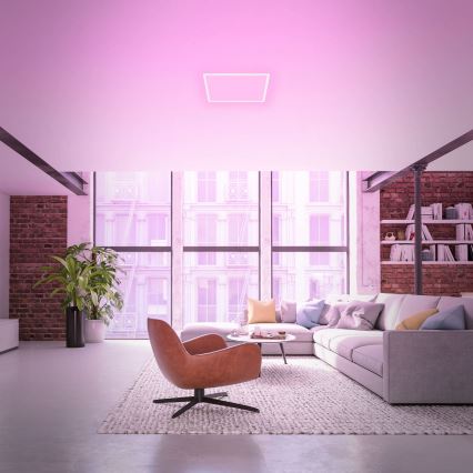 Briloner 7491-016 - LED RGBW Dimmelhető mennyezeti lámpatest SMART LED/22W/230V 4000K 42x42 cm Wi-Fi Tuya + távirányító