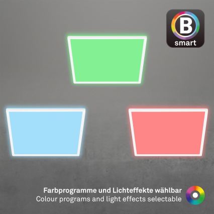 Briloner 7491-016 - LED RGBW Dimmelhető mennyezeti lámpatest SMART LED/22W/230V 4000K 42x42 cm Wi-Fi Tuya + távirányító