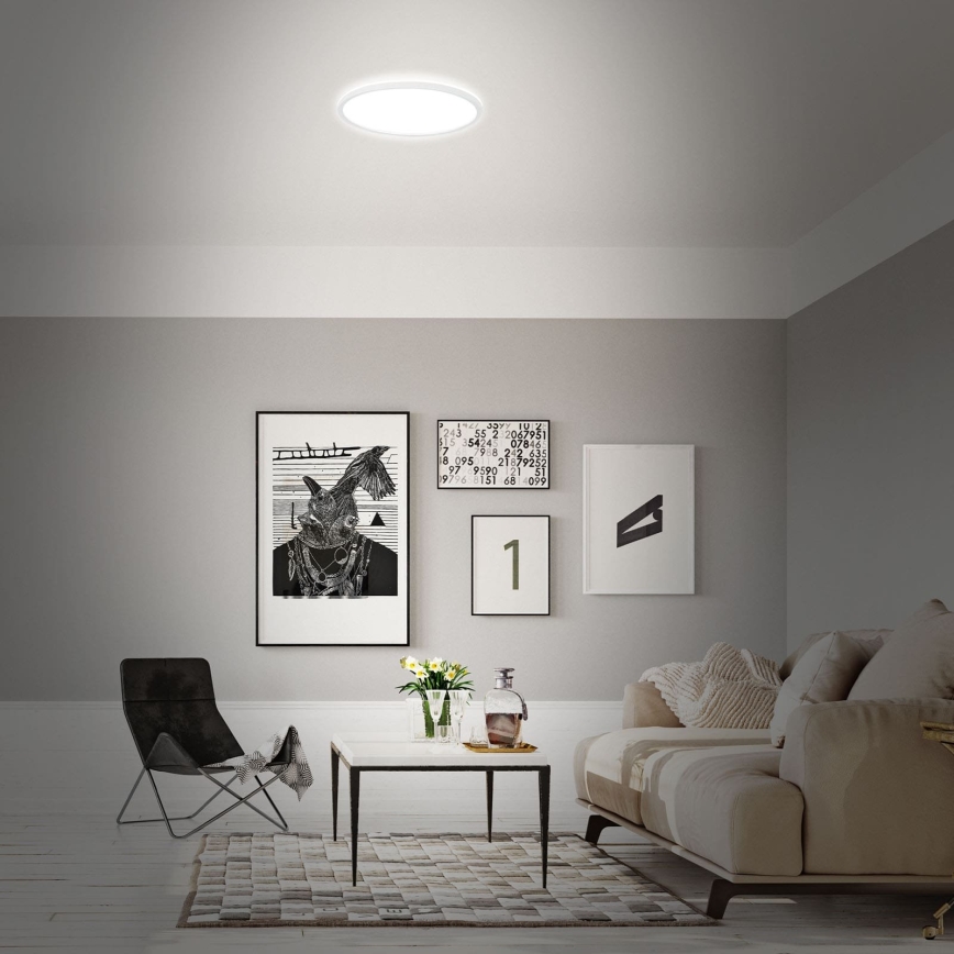 Briloner 7494016 - LED RGBW fényerőszabályozható mennyezeti lámpa okos LED/22W/230V 4000K átm. 42 cm Wi-Fi Tuya + távirányító