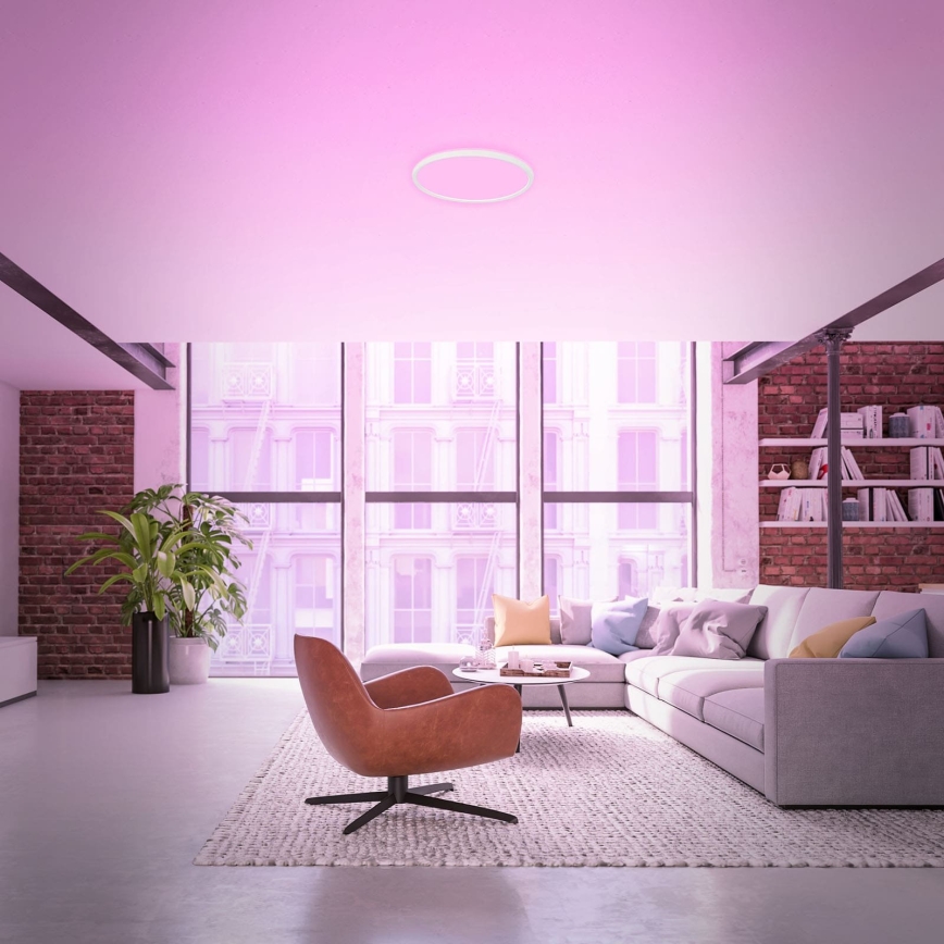 Briloner 7494016 - LED RGBW fényerőszabályozható mennyezeti lámpa okos LED/22W/230V 4000K átm. 42 cm Wi-Fi Tuya + távirányító