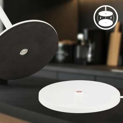 Briloner 7517016 - LED RGBW, fényerőszabályozható, újratölthető kültéri asztali lámpa CILANO LED/3W/5V IP44 2000 mAh fehér