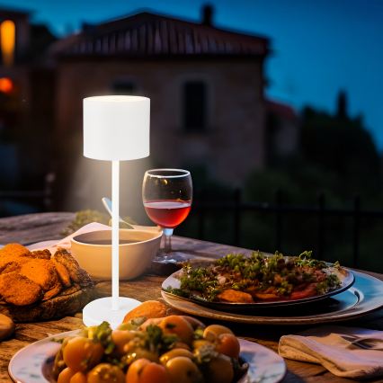 Briloner 7521016 - SIGO LED, dimmelhető, újratölthető kültéri asztali lámpa LED/2,5W/5V IP44 2600 mAh fehér