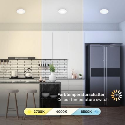 Briloner 7598036 - KÉSZLET 3x LED Fürdőszobai beépíthető lámpa LED/4,9W/230V IP44 2700/4000/6500K fehér