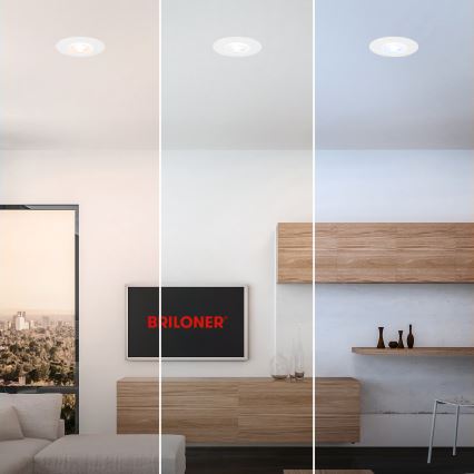 Briloner 7605036 - SZETT 3xLED Fürdőszobai süllyesztett lámpatest 3xLED/4,9W/230V 2700/4000/6500K IP44 fehér