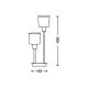 Briloner 7810-022 - Asztali lámpa TAUPE 2xE14/5,5W/230V