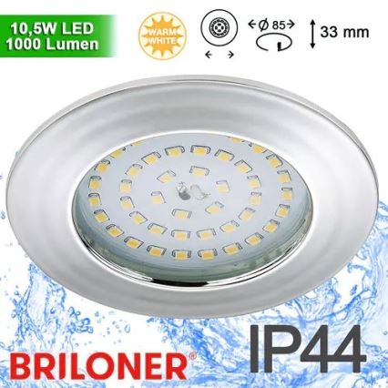 Briloner 8310-019 - LED Fürdőszobai beépíthető lámpa LED/10,5W/230V IP44