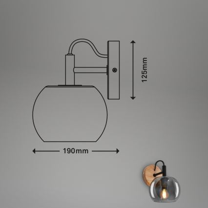 Briloner - Fali lámpa KYRO 1xE14/10W/230V