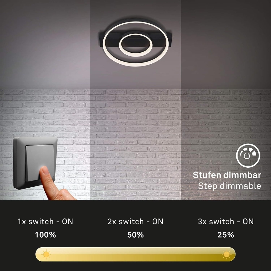Briloner - LED állítható fényerejű mennyezeti lámpa FRAME LED/24W/230V