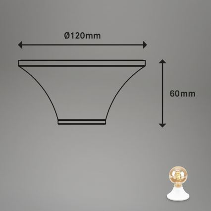 Briloner - Fürdőszobai mennyezeti lámpatest 1xE27/10W/230V IP44 fehér