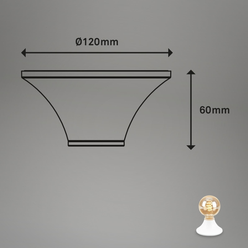 Briloner - Fürdőszobai mennyezeti lámpatest 1xE27/10W/230V IP44 fehér