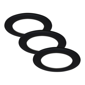 Briloner - KÉSZLET 3x LED Fürdőszobai beépíthető lámpa LED/3W/230V IP23