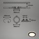 Briloner - KÉSZLET 3x LED Fürdőszobai beépíthető lámpa LED/3W/230V IP44