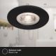 Briloner - KÉSZLET 3x LED Fürdőszobai beépíthető lámpa LED/4,9W/230V IP44 fekete