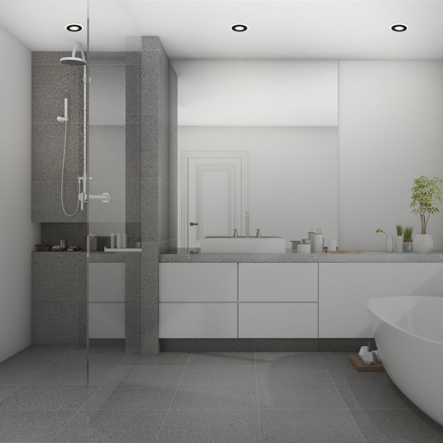 Briloner - KÉSZLET 3x LED RGBW Dimmelhető fürdőszobai beépíthető lámpa  LED/5W/230V 3000-6500K IP44 + távirányítás