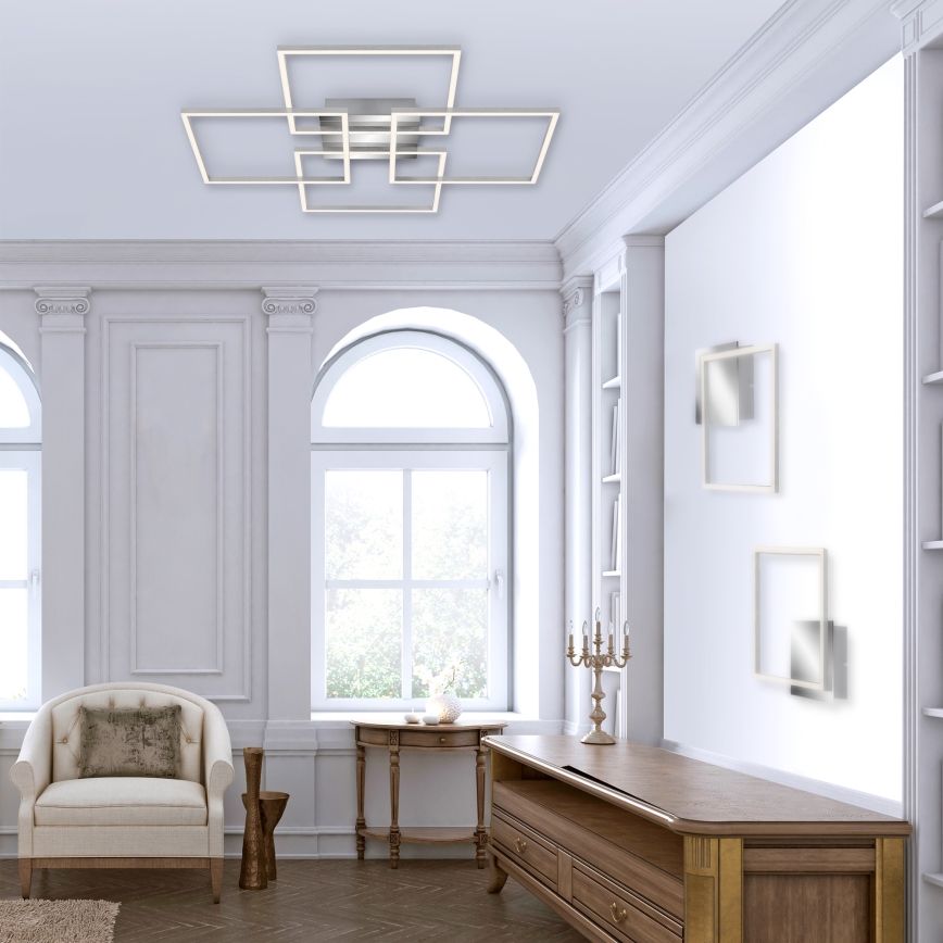 Briloner - LED állítható fényerejű mennyezeti lámpa FRAME 4xLED/12W/230V