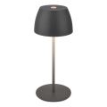 Briloner - LED Dimmelhető újratölthető érintésvezérelt kültéri asztali lámpa MINI LED/2,5W/5V IP44 1800 mAh antracit