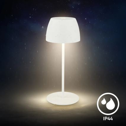 Briloner - LED dimmelhető, újratölthető, érintésvezérelt MINI kültéri asztali lámpa LED/2,5W/5V IP44 1800 mAh fehér