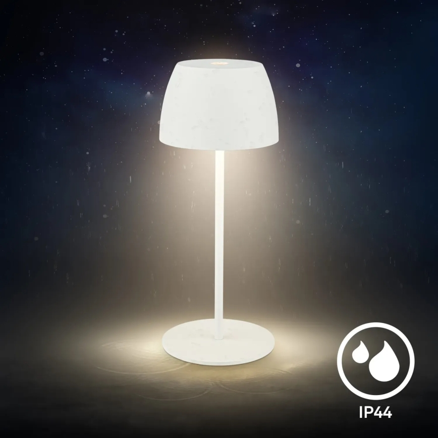 Briloner - LED dimmelhető, újratölthető, érintésvezérelt MINI kültéri asztali lámpa LED/2,5W/5V IP44 1800 mAh fehér