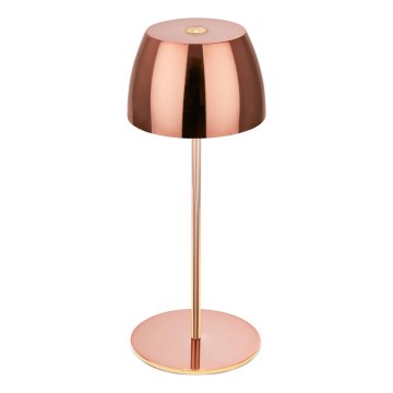 Briloner - LED Dimmelhető, újratölthető, érintésvezérlésű kültéri asztali lámpa MINI LED/2,5W/5V IP44 1800 mAh rézszínű