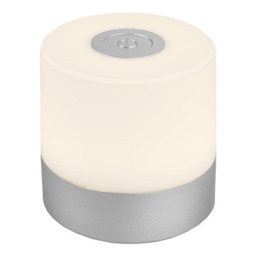Briloner - LED dimmelhető újratölthető érintős kültéri asztali lámpa LED/2W/5V 2700K IP44 1200 mAh matt króm