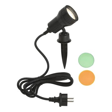 Briloner - LED kültéri lámpa TERRA 1xGU10/3W/230V IP44 fekete