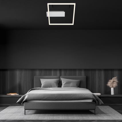 Briloner - LED mennyezeti lámpa FRAME LED/14W/230V 3000K 30x32 cm matt króm