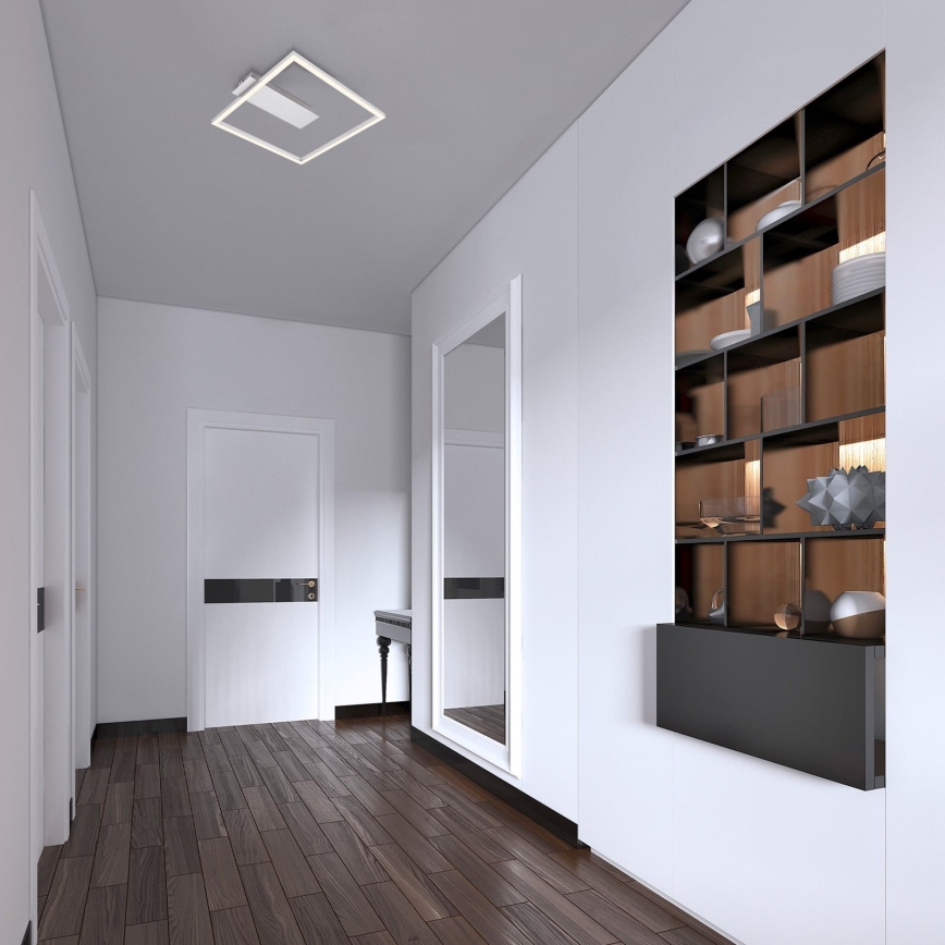 Briloner - LED mennyezeti lámpa FRAME LED/14W/230V 3000K 30x32 cm matt króm