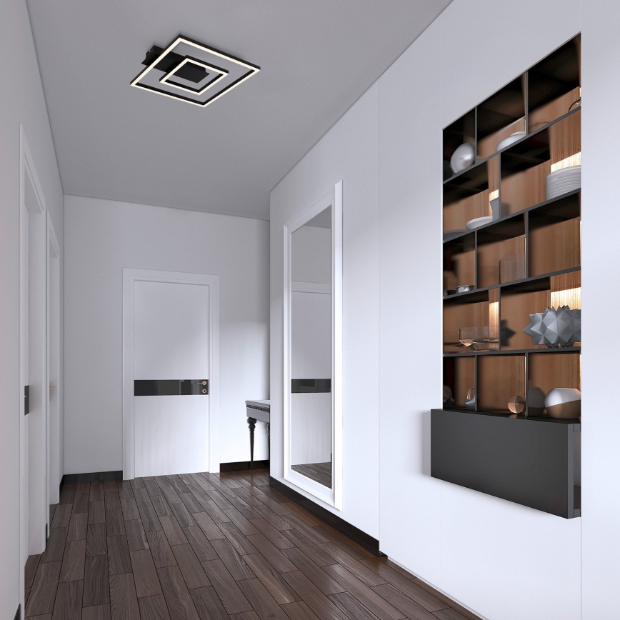 Briloner - LED mennyezeti lámpa FRAME LED/22W/230V 3000K 30x32 cm fekete