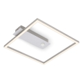 Briloner - LED mennyezeti lámpa mozgás- és alkonyatérzékelővel FRAME LED/14W/230V 3000K 30x32 cm matt króm