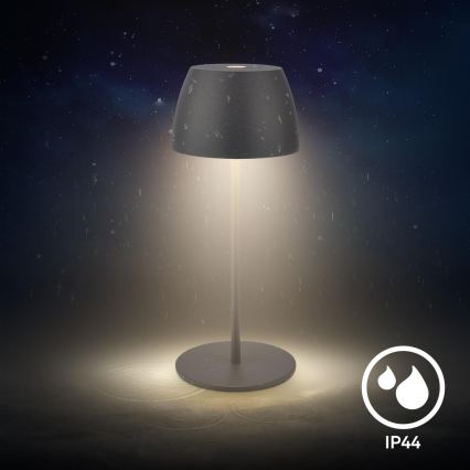Briloner - LED Dimmelhető újratölthető érintésvezérelt kültéri asztali lámpa MINI LED/2,5W/5V IP44 1800 mAh antracit