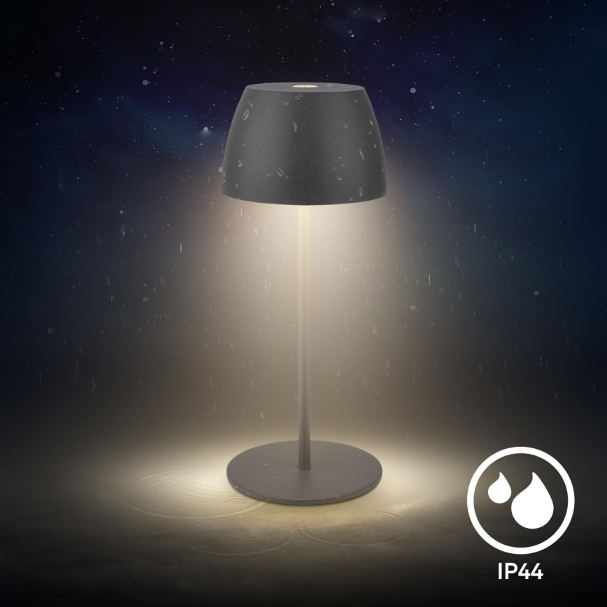 Briloner - LED Dimmelhető újratölthető érintésvezérelt kültéri asztali lámpa MINI LED/2,5W/5V IP44 1800 mAh antracit