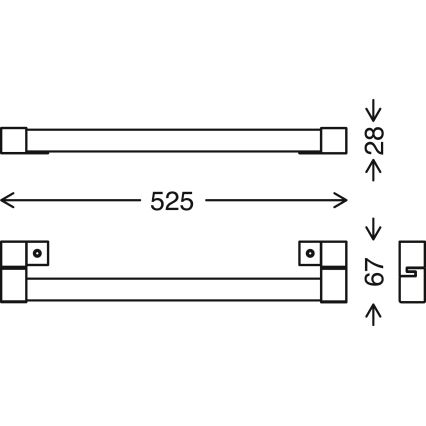 Briloner - LED fürdőszobai tükörvilágítás SPLASH LED/10W/230V IP44