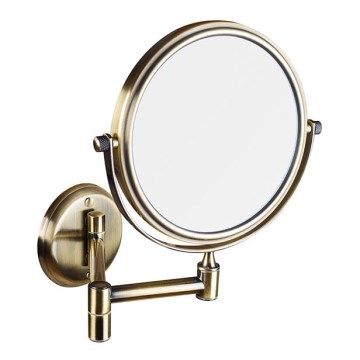 Bronzszínű sminktükör 18x25 cm