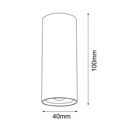 Brosline - Fehér spotlámpa 1xGU10/4W/230V