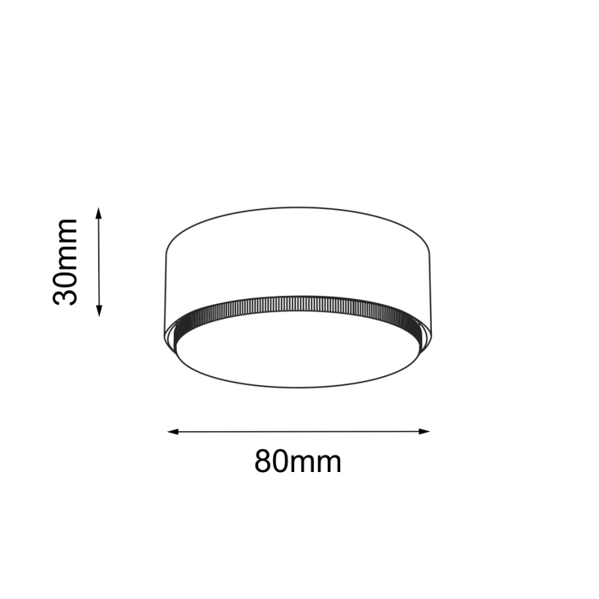 Brosline - Fehér spotlámpa 1xGX53/9W/230V