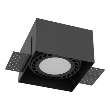 Brosline - Beépíthető mennyezeti lámpa 1xGU10/18W/230V fekete