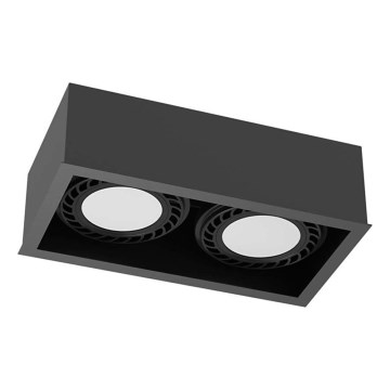 Brosline - Spotlámpa 2xGU10/18W/230V fekete