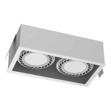 Brosline - Süllyesztett mennyezeti lámpatest 2xGU10/18W/230V fehér