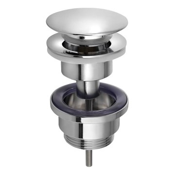 Bruckner - Mosdó lefolyó elfolyó nélkül CLICK-CLACK átm. 6,4 cm fényezett króm