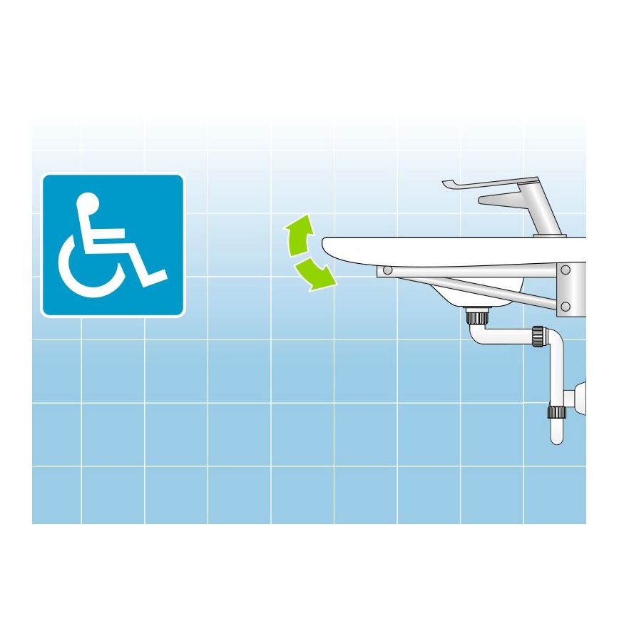 Bruckner - Mosdószifon bútor DN32 fehér