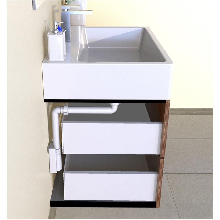 Bruckner - Mosdószifon bútor MURALES fehér