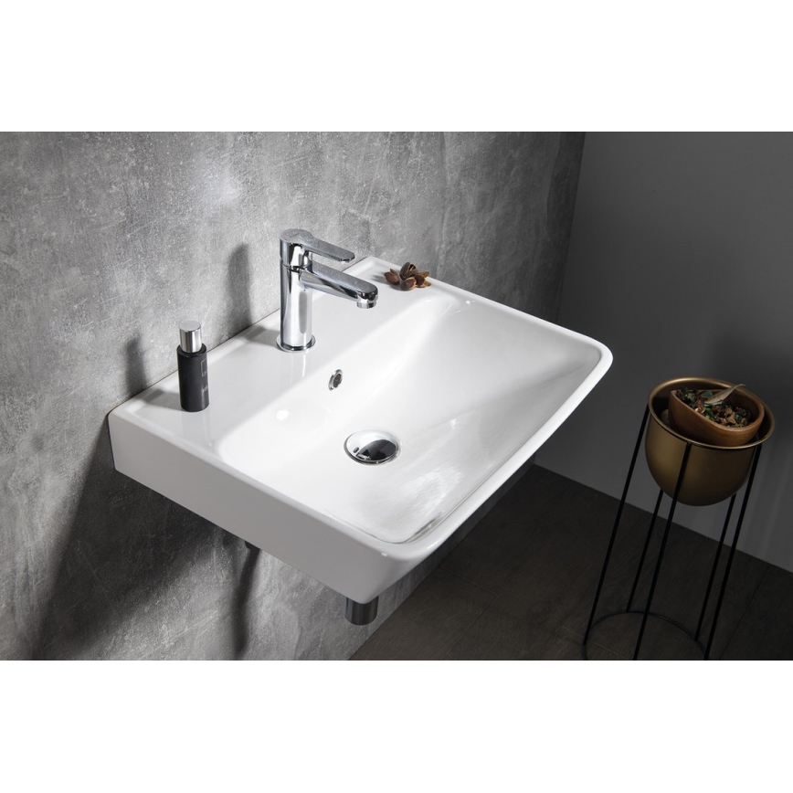 Bruckner - Beépíthető mosdó NEON 50x41,5 cm kerámia/fehér