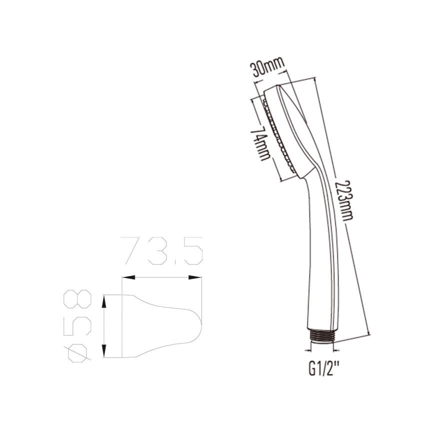 Bruckner - Zuhany készlet fényezett króm