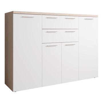 BRUNO komód sonoma tölgy/fehér