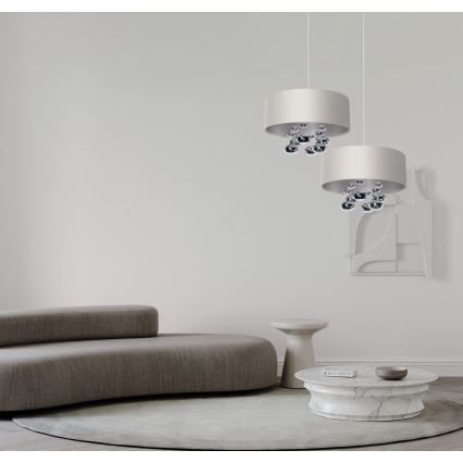 BUBBLE függeszték kábellel 1xE27/60W/230V, Ø 40 cm, fehér