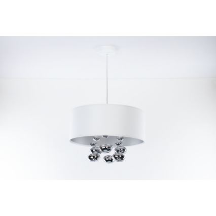 BUBBLE függeszték kábellel 1xE27/60W/230V, Ø 40 cm, fehér